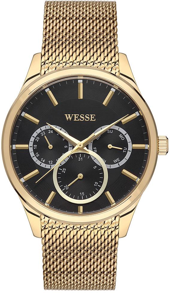 Best My Silver WWG206905 Takvimli 44 mm Altın Çelik Kordon Analog Erkek Kol Saati