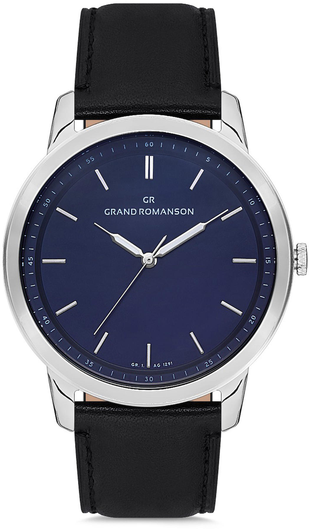 Romanson GR.1.AG1291.09 42 mm Siyah Deri Kordon Analog Kol Saati