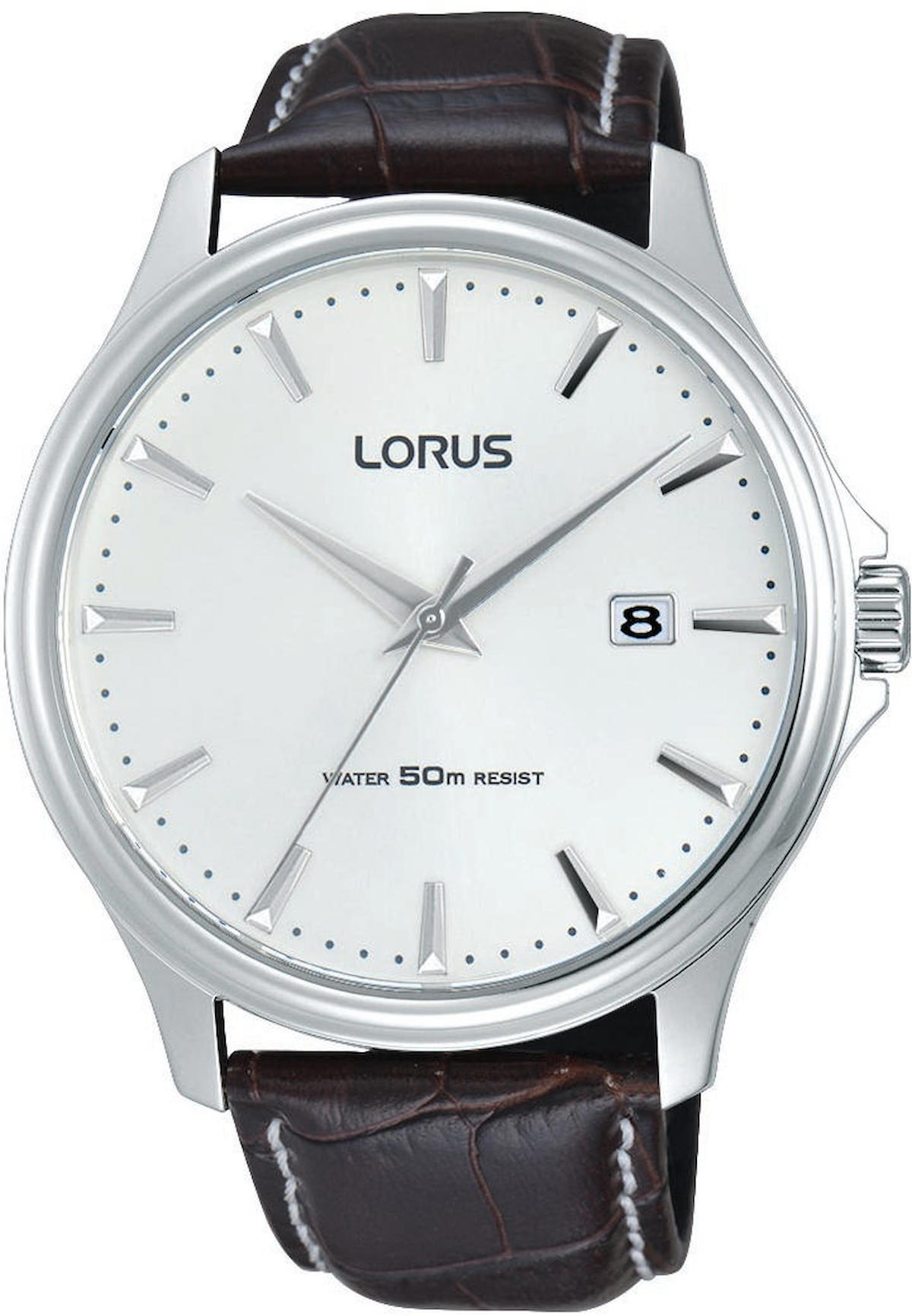 Lorus RS951CX9 Takvimli 43 mm Kahverengi Deri Kordon Analog Erkek Kol Saati