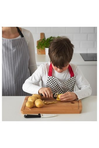 IKEA Smabıt Çocuk Soyacak Ve Bıçak Seti, Siyah-beyaz