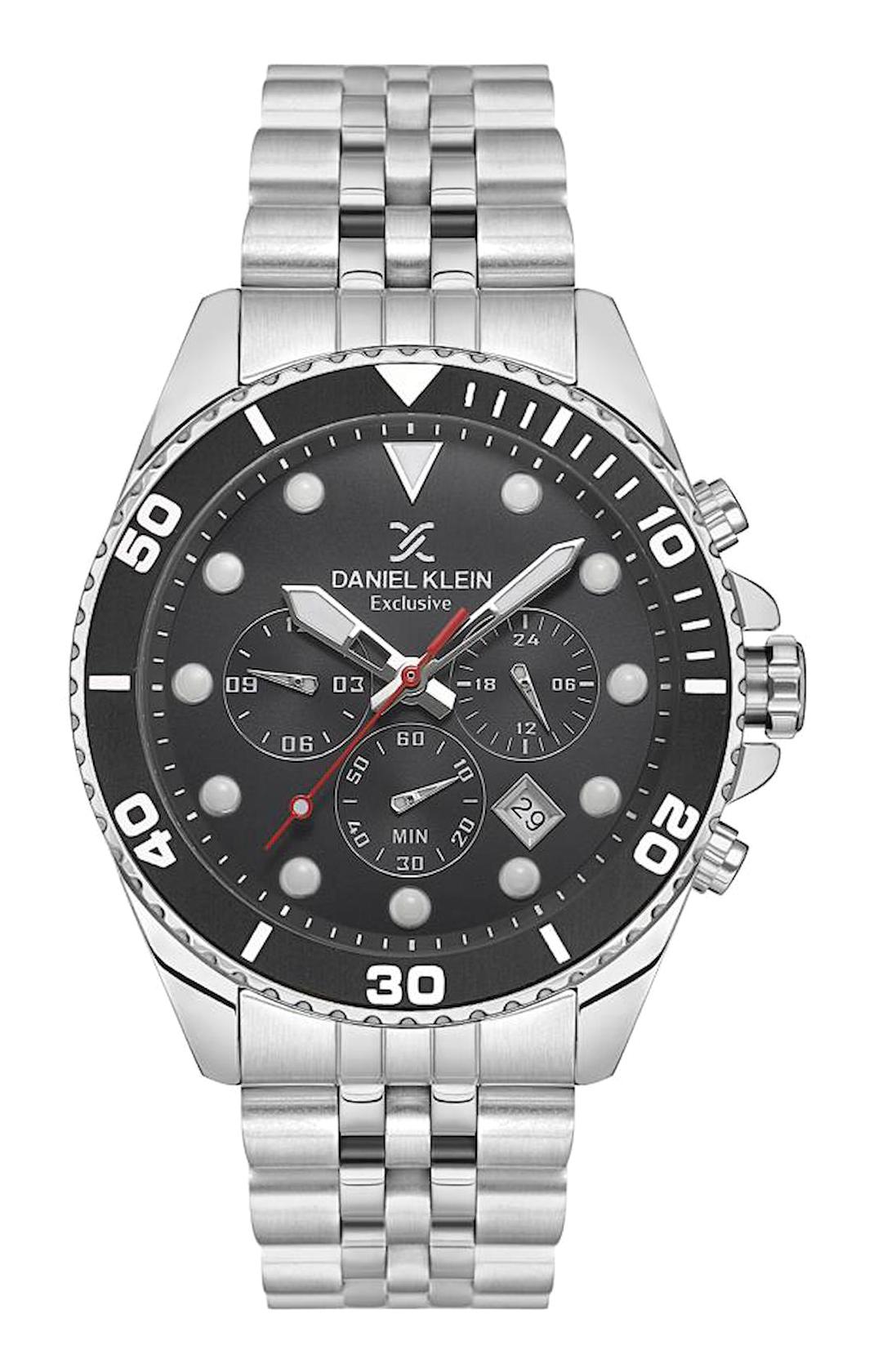 Daniel Klein DKE.1.10562-1 Takvimli 42 mm Metal Kordon Analog Erkek Kol Saati