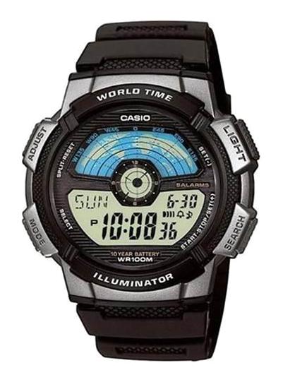 Casio AE-1100W-1AVDF Takvimli 43 mm Siyah Silikon Kordon Dijital Erkek Kol Saati