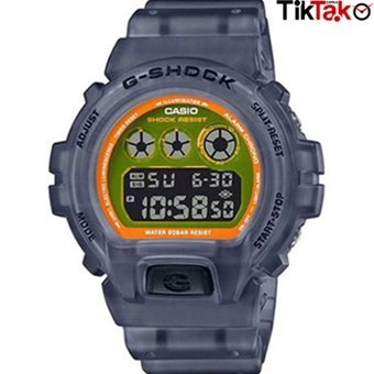 Casio DW-6900LS-1DR Takvimli 50 mm Mor Silikon Kordon Dijital Erkek Kol Saati