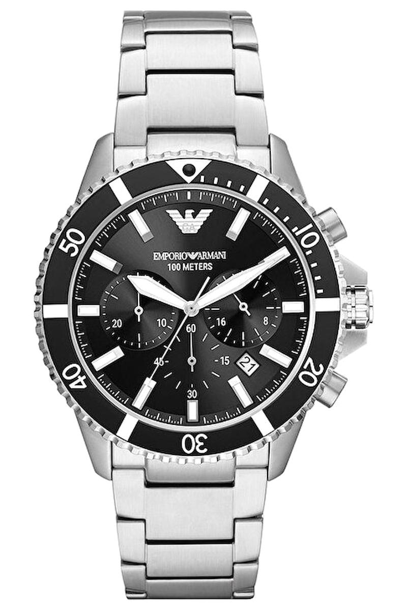 Emporio Armani AR11360 Takvimli 42 mm Çelik Kordon Analog Kol Saati
