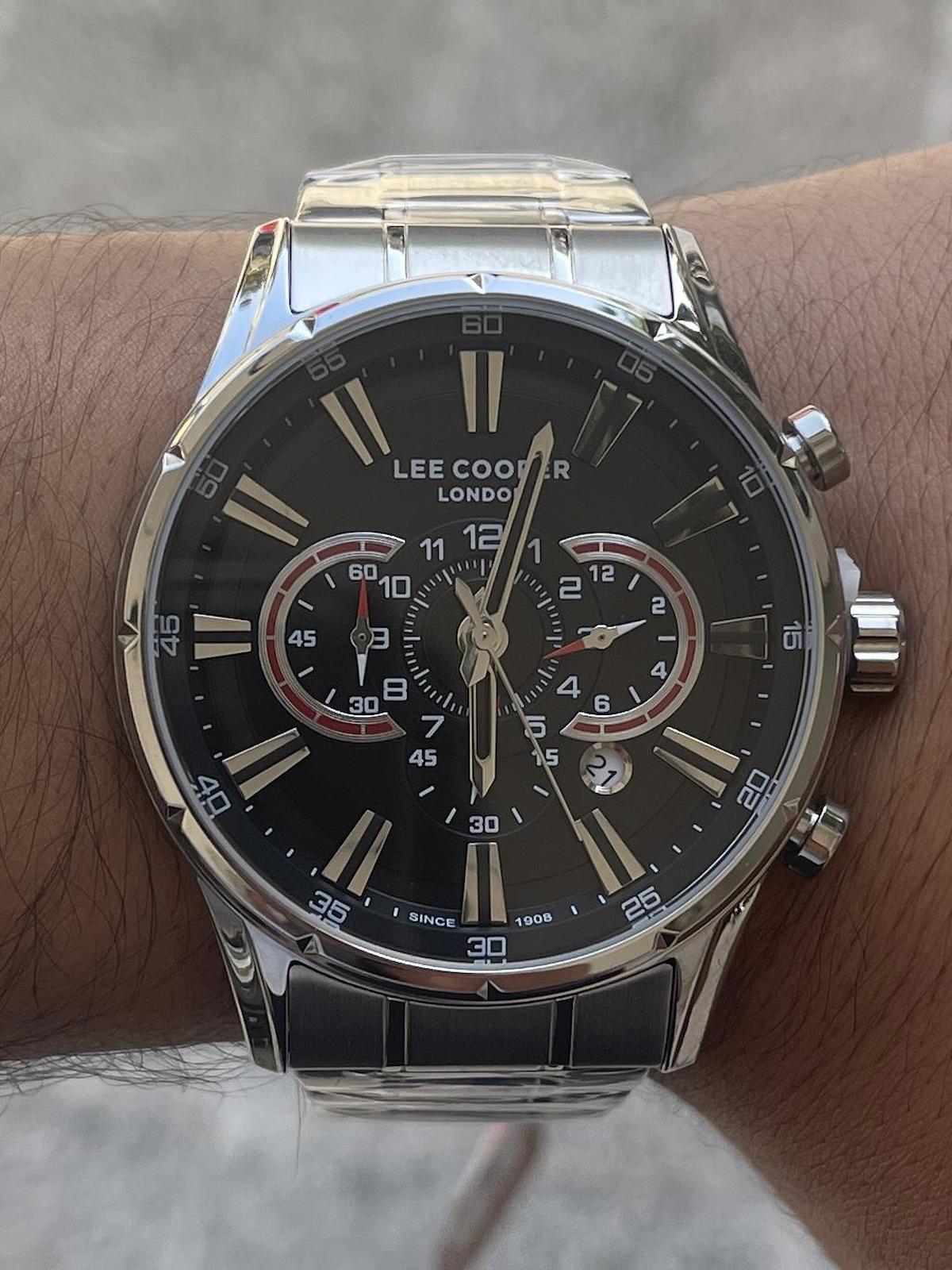 Lee Cooper LCR.LMG.0795.350 Takvimli 41-45 mm Çelik Kordon Analog Erkek Kol Saati