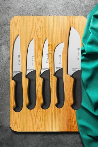 CASTLE KITCHEN Incisive Serisi 5 Parça Mutfak Bıçak Seti Et Ekmek Sebze Meyve Bıçak