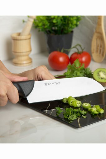 CASTLE KITCHEN Incisive Serisi 5 Parça Mutfak Bıçak Seti Et Ekmek Sebze Meyve Bıçak