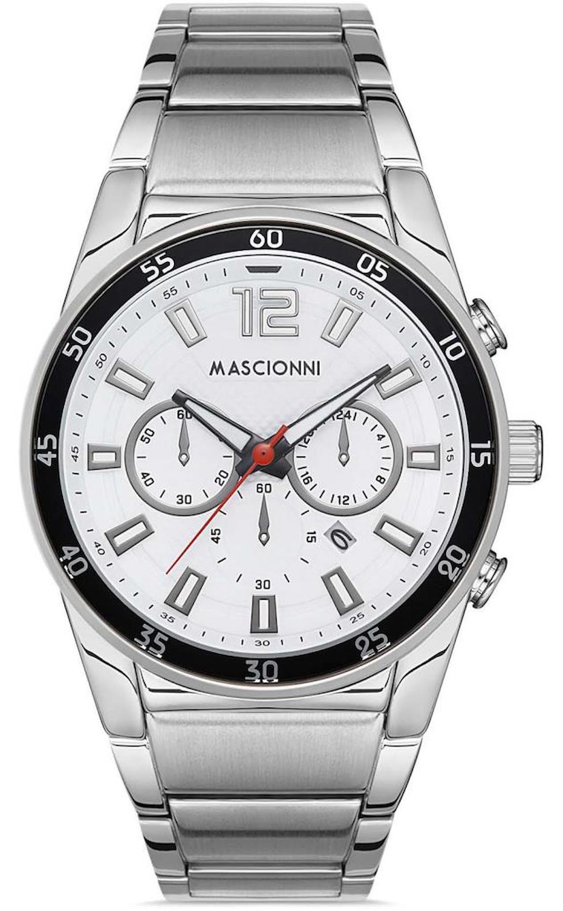Mascionni M.1.1081.01 Takvimli 45 mm Metal Kordon Analog Erkek Kol Saati