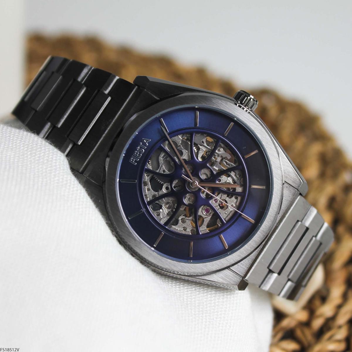 Fiesta FS18512V 44 mm Çelik Kordon Analog Erkek Kol Saati