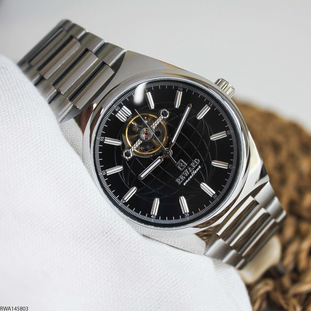 Reward RWA145803 45 mm Çelik Kordon Analog Erkek Kol Saati