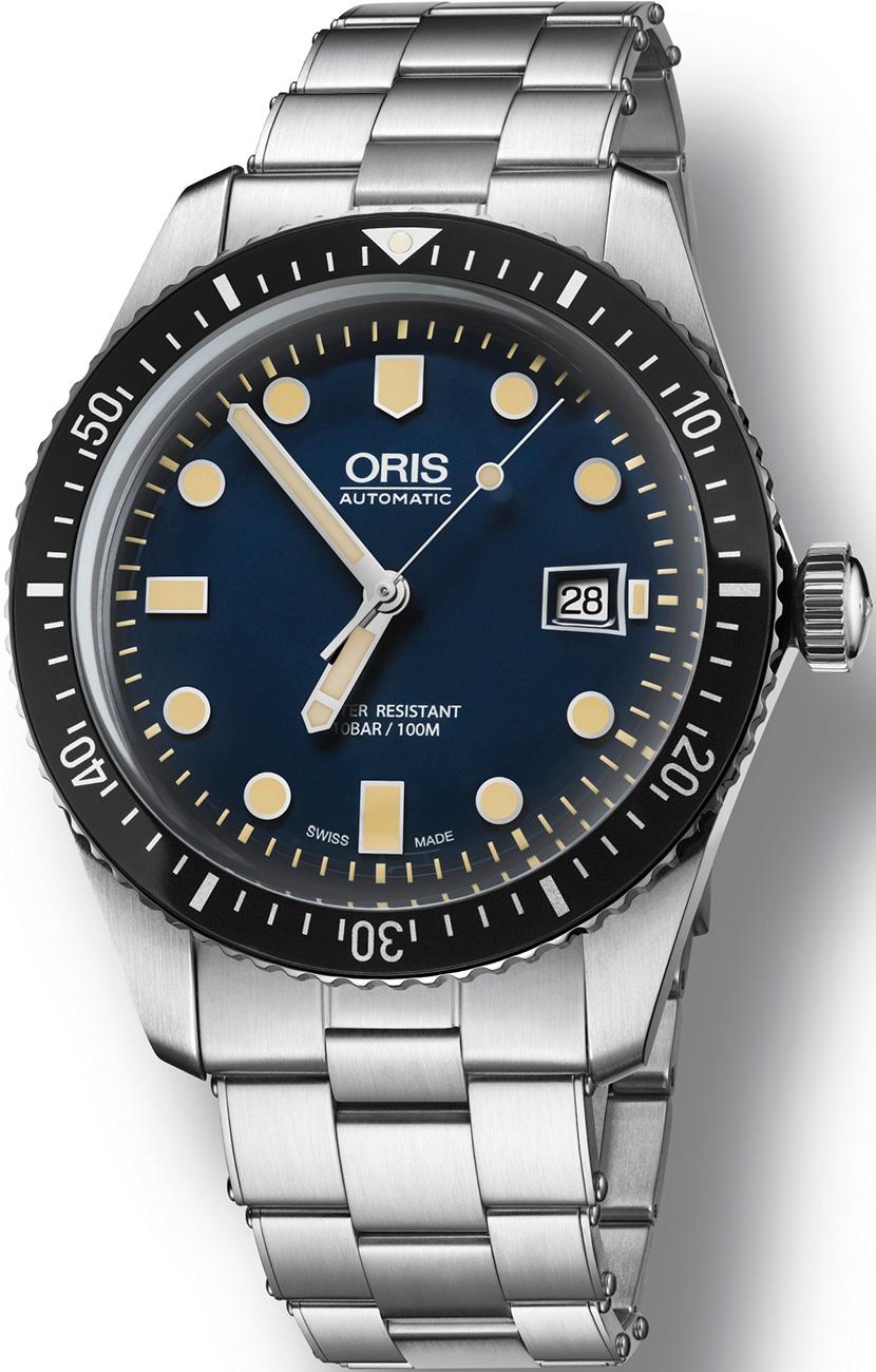 Oris 733-7720-4055-07-8-21-18 Takvimli 42 mm Çelik Kordon Analog Kol Saati