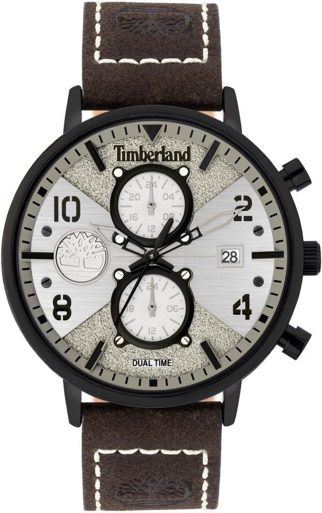 Timberland TDWGF2091502 Takvimli 44 mm Siyah Deri Kordon Analog Kol Saati