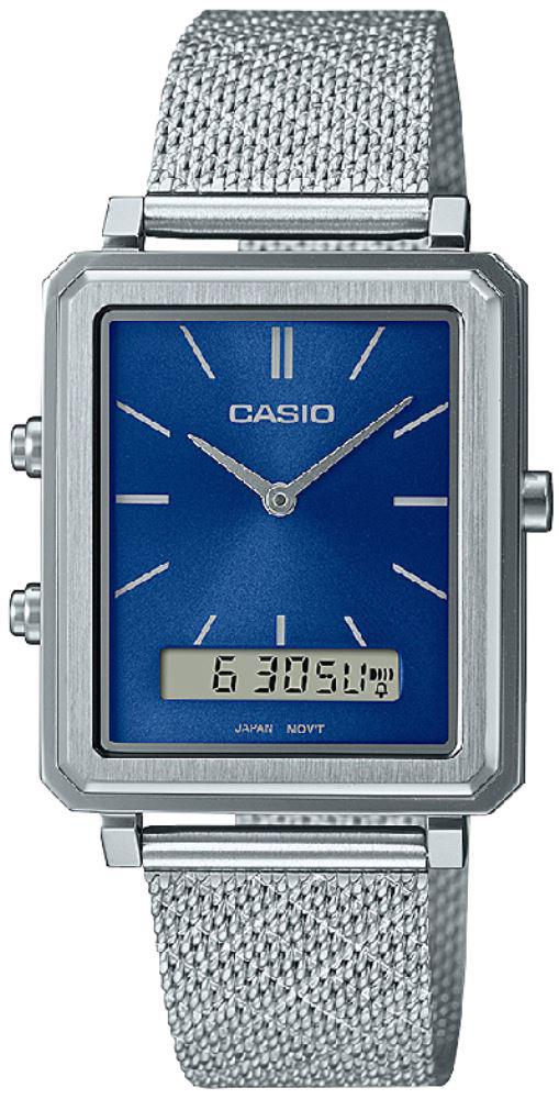 Casio MTP-B205M-2E Takvimli 30 mm Çelik Kordon Analog Kol Saati