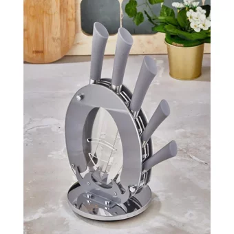 Cooker 1373 6 Parça Çelik Bıçak Seti - Gri-88