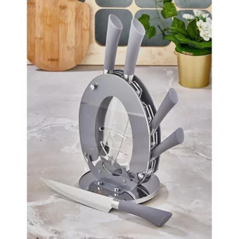 Cooker 1373 6 Parça Çelik Bıçak Seti - Gri-88
