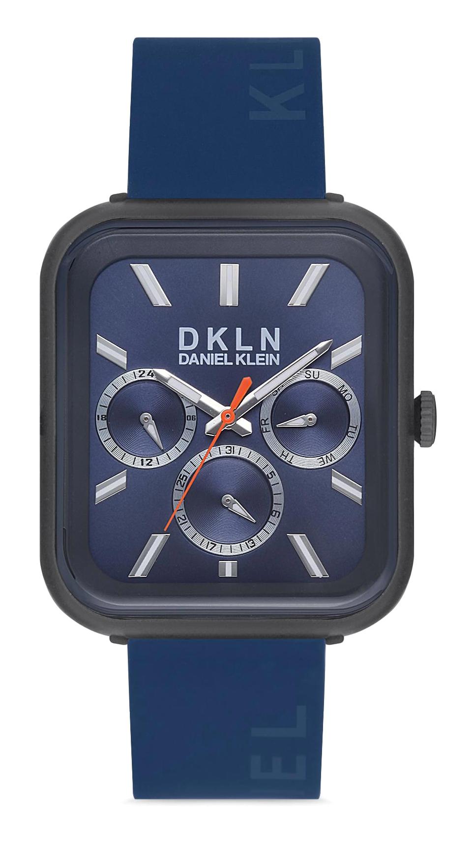 Daniel Klein DK103-DK.1.12648-3 Takvimli 39 mm Lacivert Silikon Kordon Analog Erkek Kol Saati