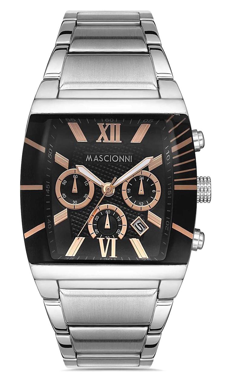 Mascionni M.1.1080.04 Takvimli 40 mm Metal Kordon Analog Erkek Kol Saati