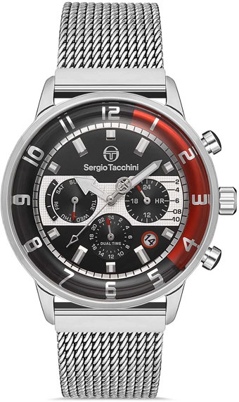Sergio Tacchini ST.1.10188.1 Takvimli 42 mm Çelik Kordon Analog Kol Saati
