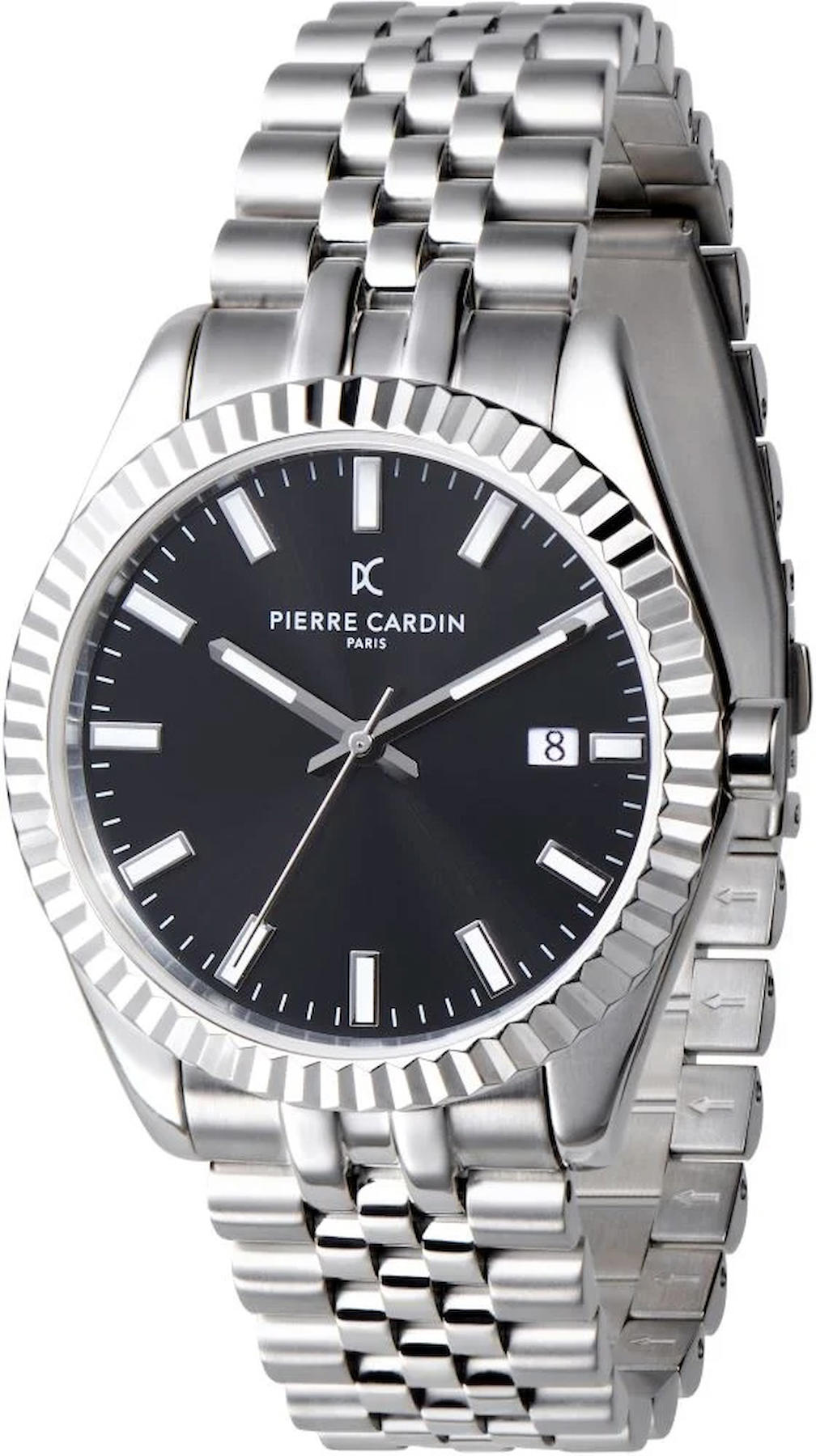 Pierre Cardin PCCOP.0001 Takvimli 40 mm Çelik Kordon Analog Kol Saati