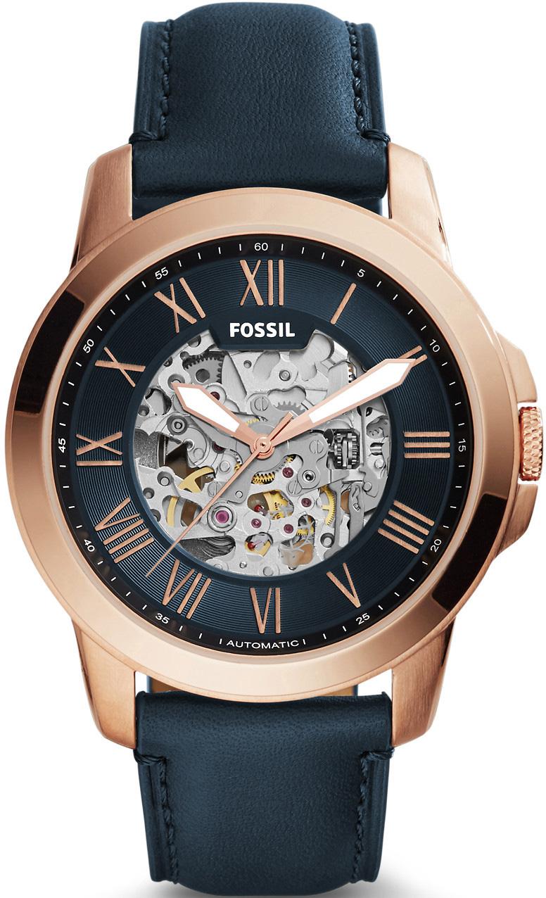 Fossil ME3102 45 mm Lacivert Deri Kordon Analog Kol Saati