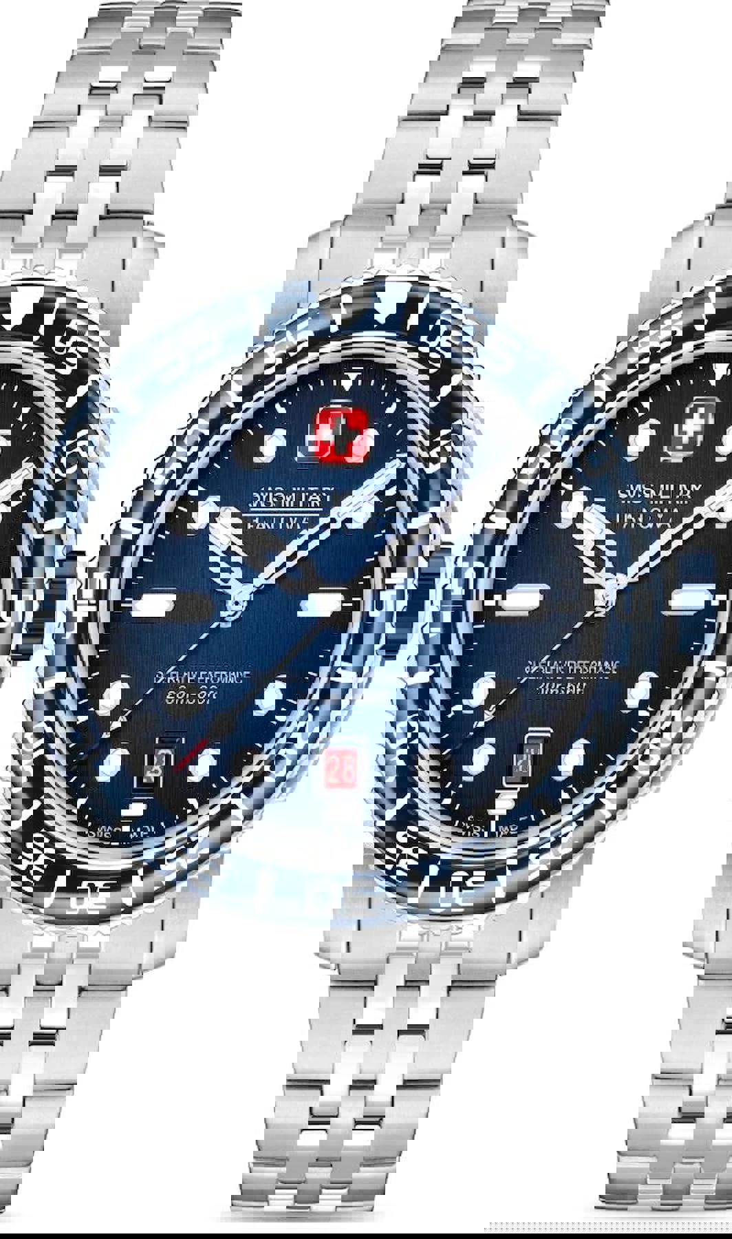 Swiss Military SMWGH0001703 Takvimli 44 mm Çelik Kordon Analog Erkek Kol Saati