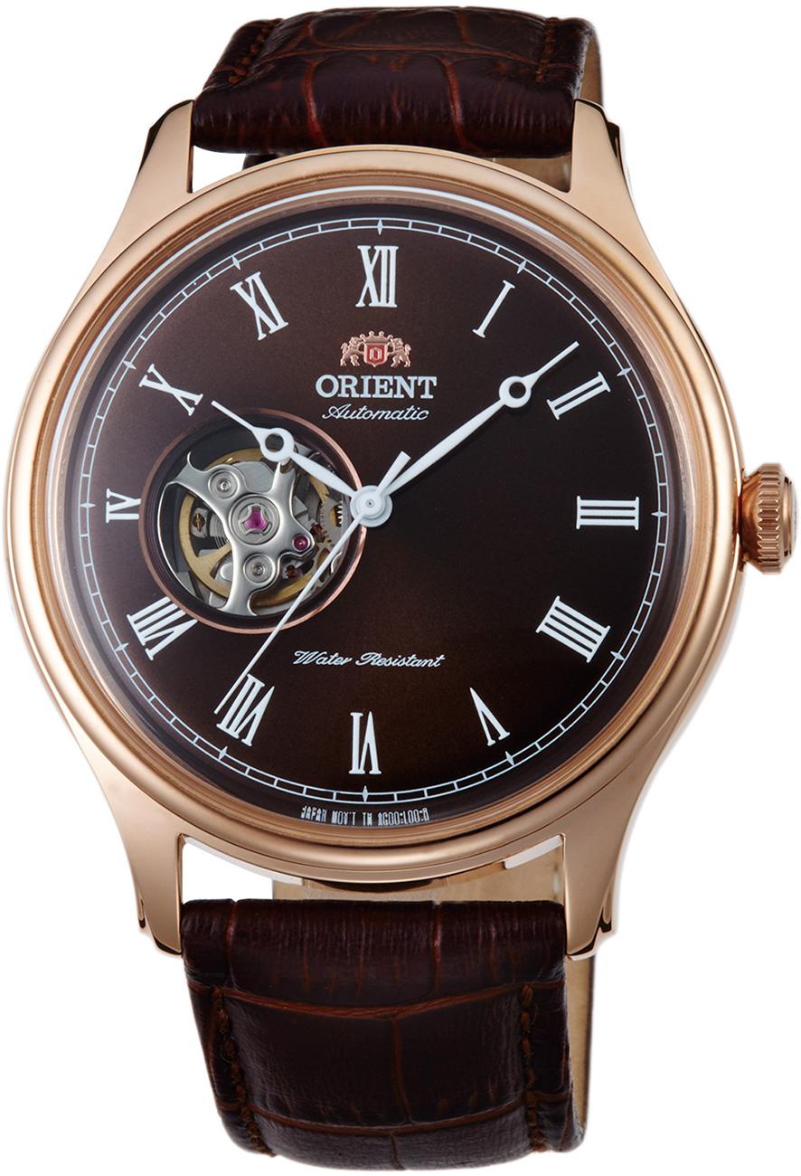 Orient FAG00001T0 Takvimli 43 mm Kahverengi Deri Kordon Analog Kol Saati