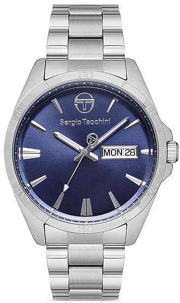Sergio Tacchini ST.1.10183.2 Takvimli 42 mm Çelik Kordon Analog Kol Saati