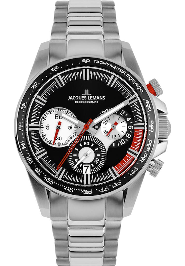 Jacques Lemans LİVERPOOL 1-2127E Takvimli 40 mm Çelik Kordon Analog Erkek Kol Saati