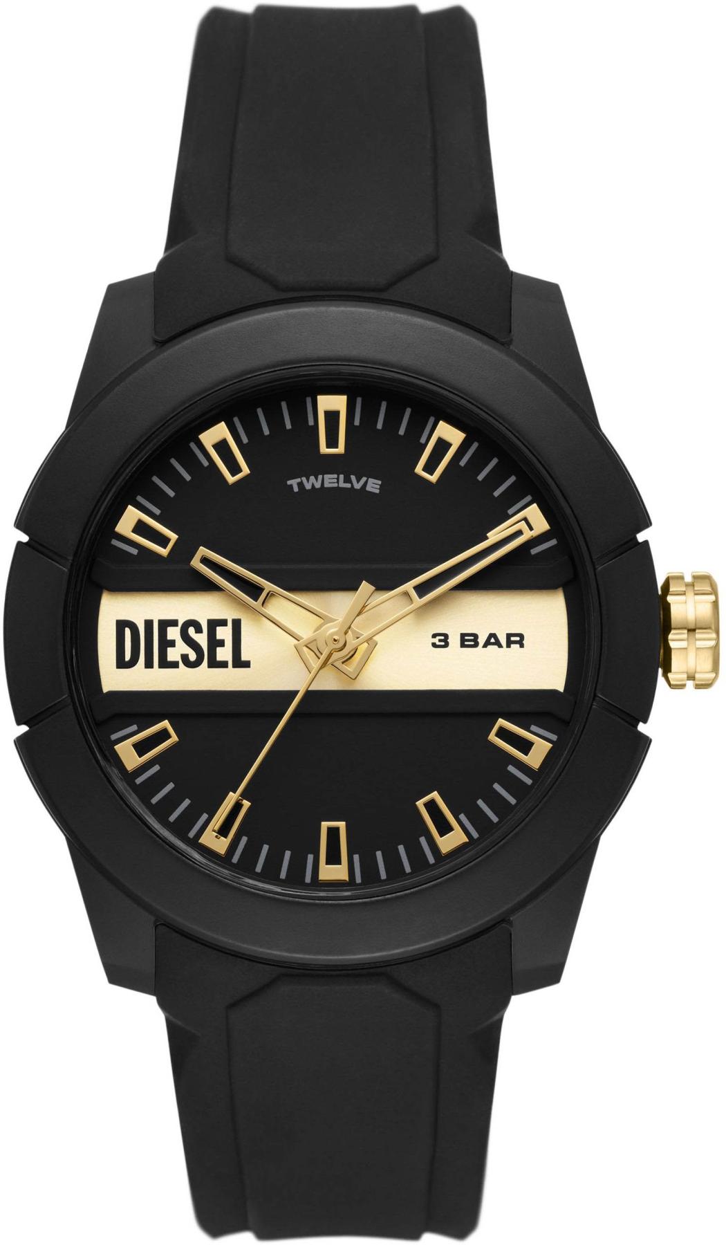 Diesel DZ1997 Takvimli 43 mm Siyah Plastik Kordon Analog Erkek Kol Saati