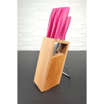 Digithome 6 Parça Standlı Bıçak Seti Fuşya – CKR2830