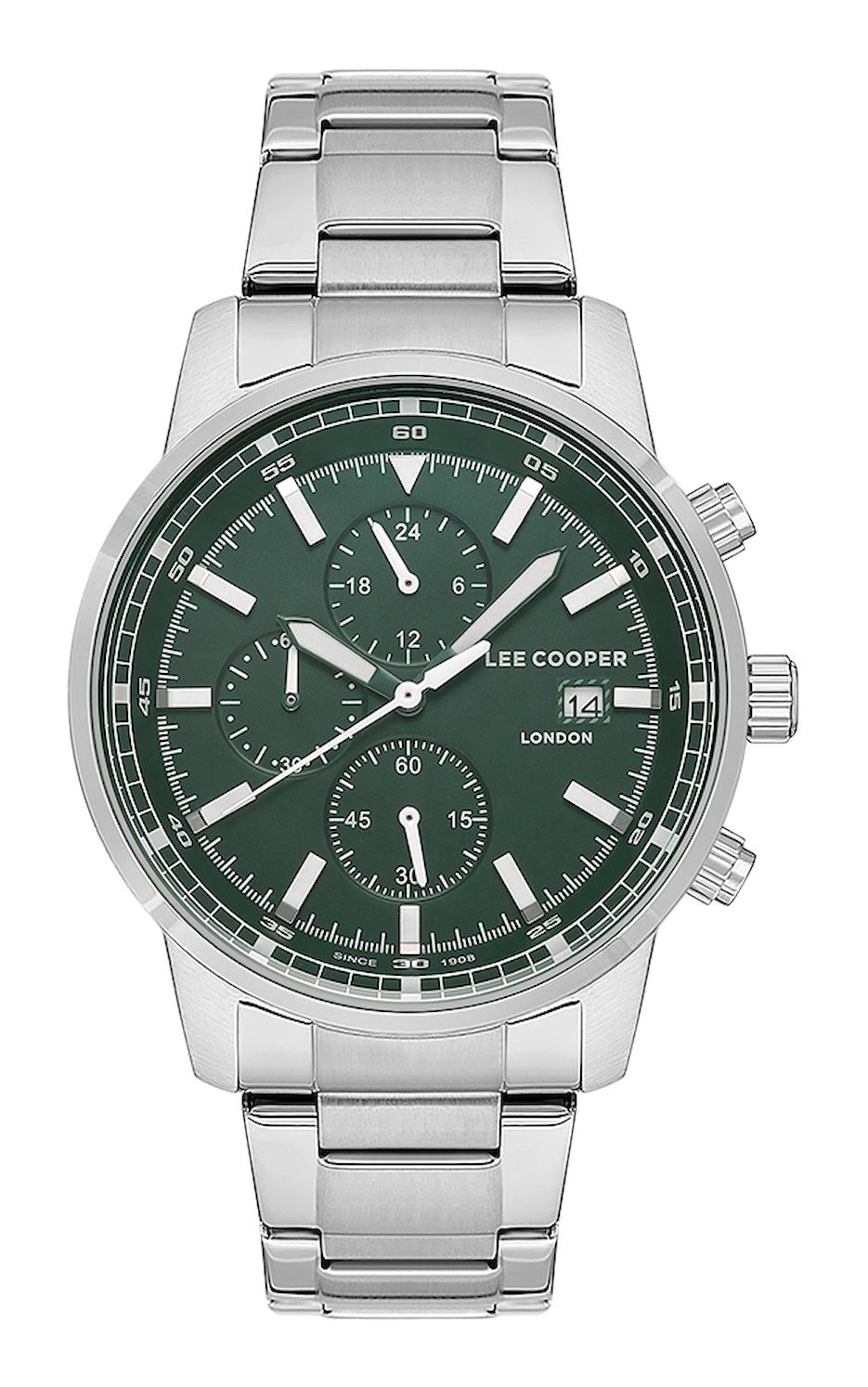 Lee Cooper LC07564.370 Takvimli 44 mm Çelik Kordon Analog Erkek Kol Saati