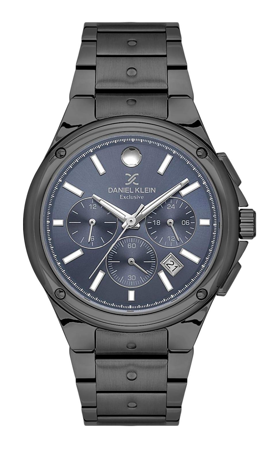 Daniel Klein DK.1.13746-5 Takvimli Siyah Çelik Kordon Analog Erkek Kol Saati