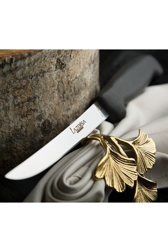 LAZBİSA Mutfak Bıçak Seti Fileto Steak Bıçağı 2 li Gold ve Black Serisi