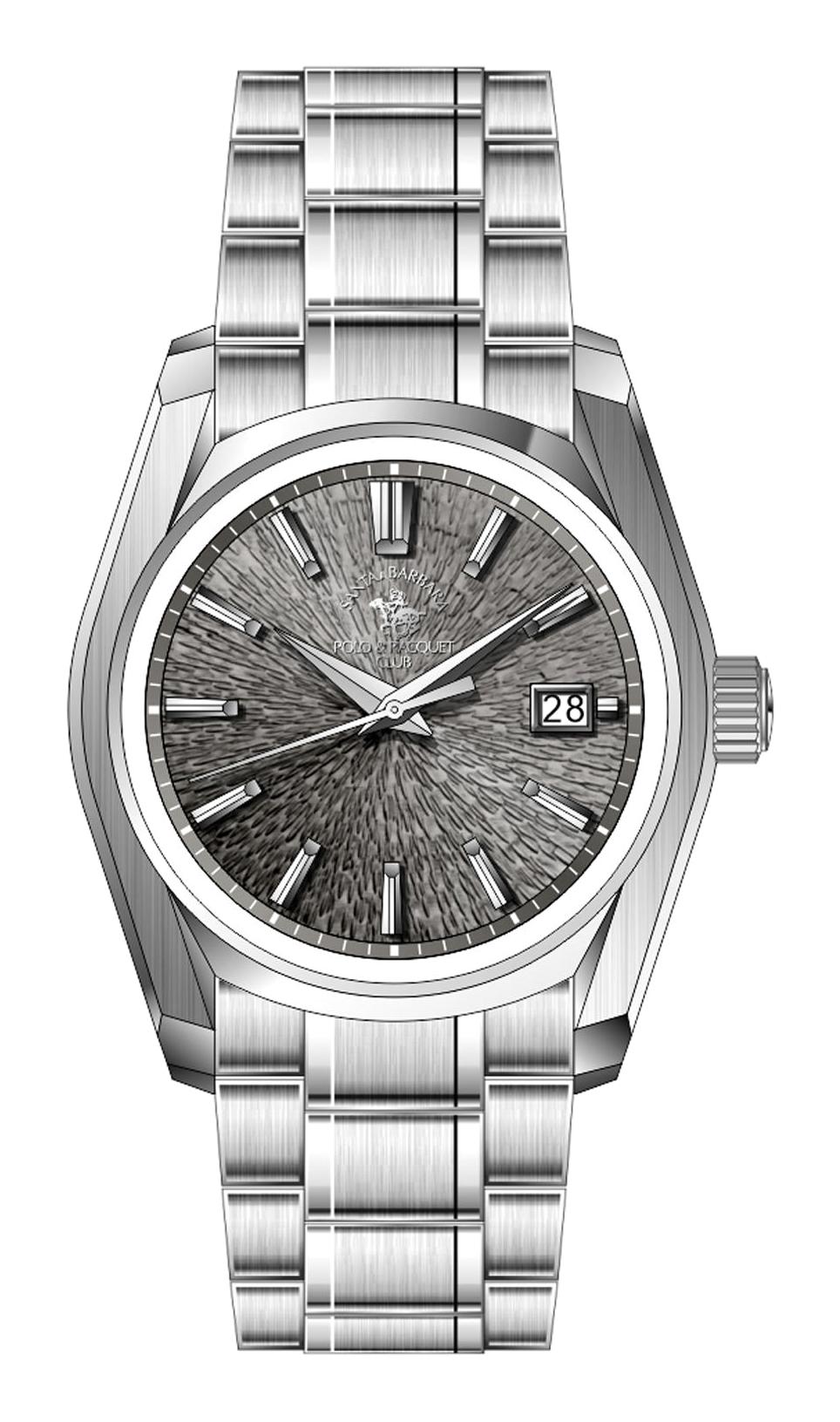 Santa Barbara Polo & Racquet Club SB.3.10002.2 Takvimli 42 mm Çelik Kordon Analog Erkek Kol Saati