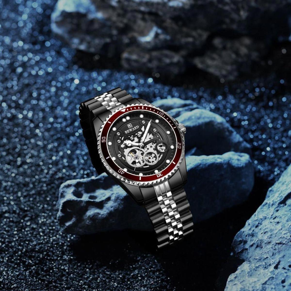 Reward S1897.D7 44 mm Gri-Siyah Metal Kordon Analog Erkek Kol Saati