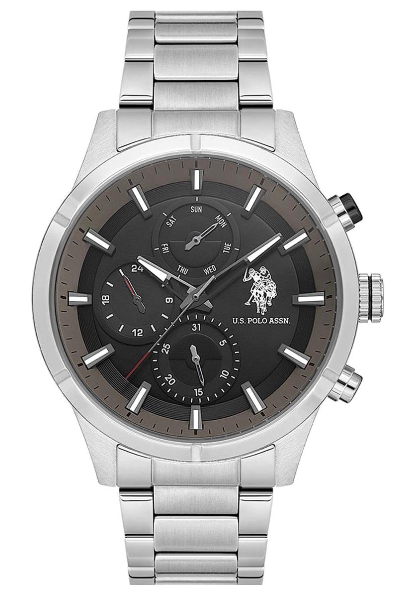U.S. Polo Assn USPA1014B-02 Takvimli 46 mm Çelik Kordon Analog Erkek Kol Saati