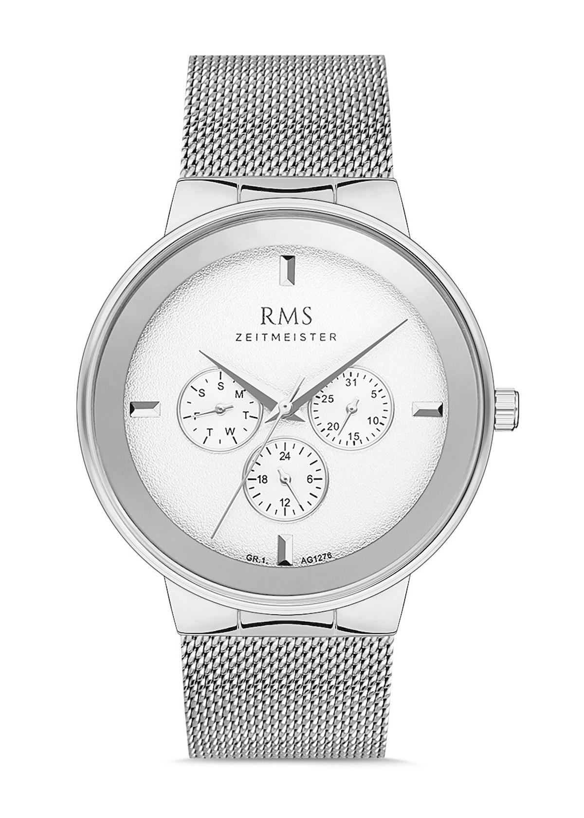 Romanson GR.1.AG1276.01 Takvimli 42 mm Metal Kordon Analog Erkek Kol Saati