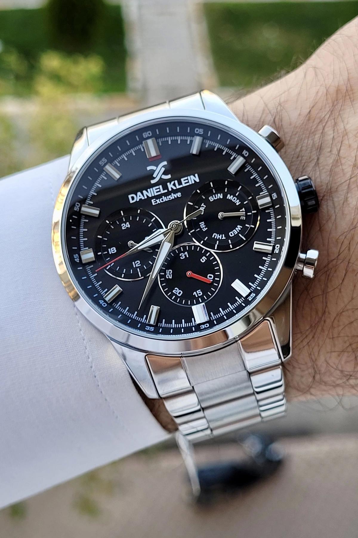 Daniel Klein DKISTE895 Takvimli 42 mm Çelik Kordon Analog Erkek Kol Saati