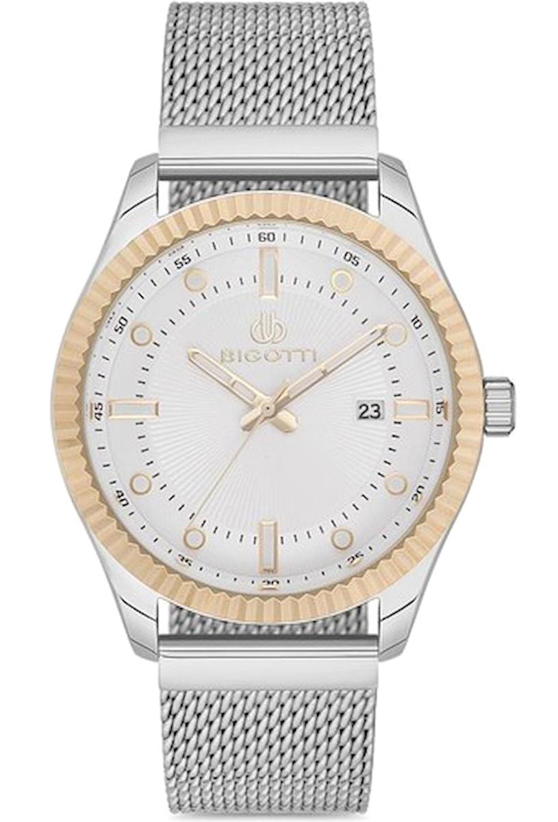 Bigotti BG.1.10139.6 Takvimli 44 mm Çelik Kordon Analog Erkek Kol Saati