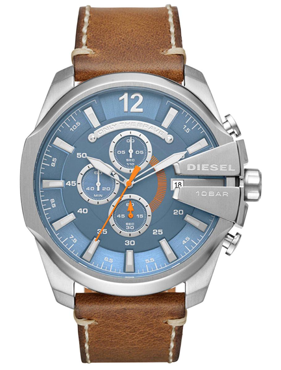 Diesel DZ4458 Takvimli 42 mm Taba Deri Kordon Analog Erkek Kol Saati