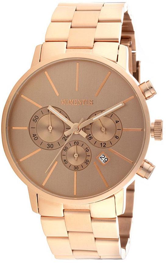 Momentus CC238R-06SR Takvimli 42 mm Altın Çelik Kordon Analog Kol Saati