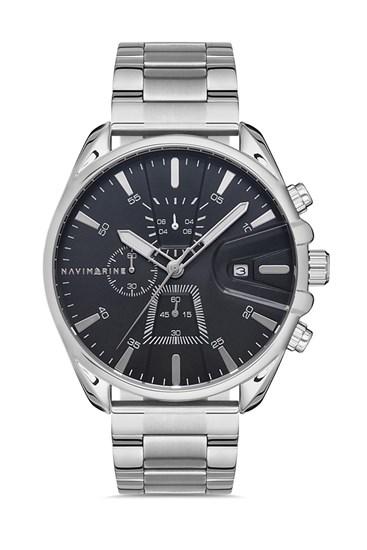 Navimarine NVM10-A2 Takvimli 43 mm Çelik Kordon Analog Kol Saati