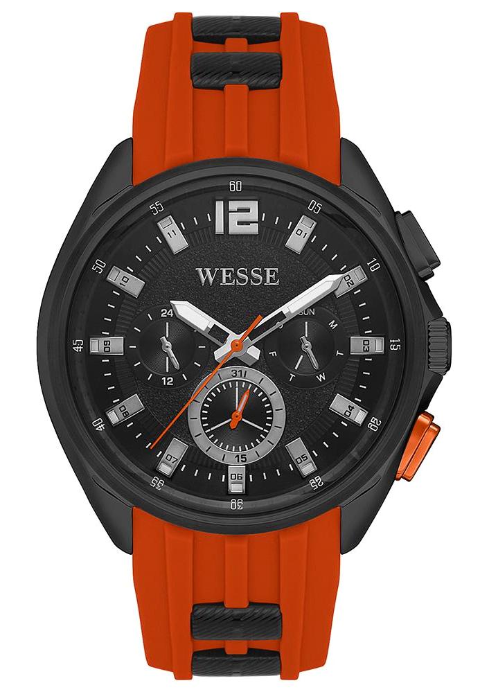 Wesse WWG401907 Turuncu Silikon Kordon Analog Erkek Kol Saati
