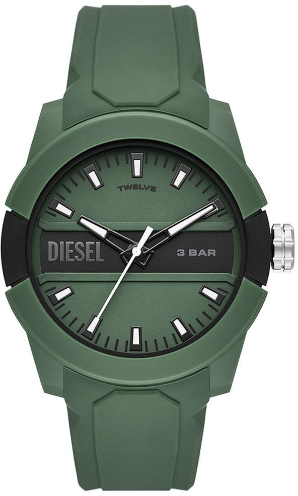 Diesel DZ1983 Takvimli 43 mm Yeşil Plastik Kordon Analog Erkek Kol Saati