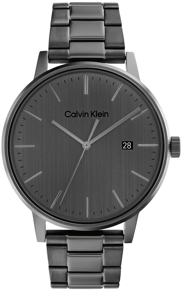 Calvin Klein CK25200054 Takvimli 43 mm Füme Çelik Kordon Analog Erkek Kol Saati