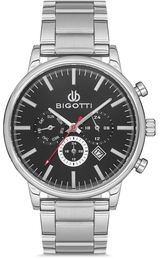 Bigotti BG.1.10135.2 Takvimli 45 mm Metal Kordon Analog Erkek Kol Saati
