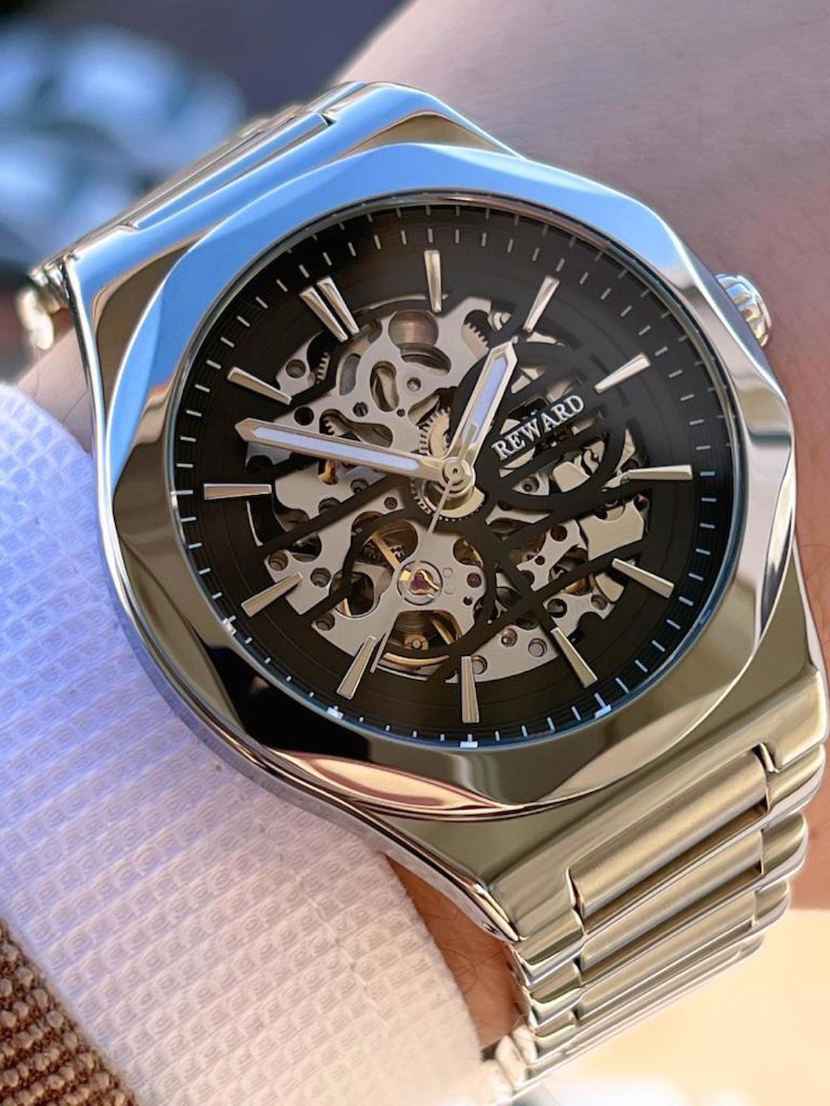 Reward EA.144491 45 mm Çelik Kordon Analog Erkek Kol Saati