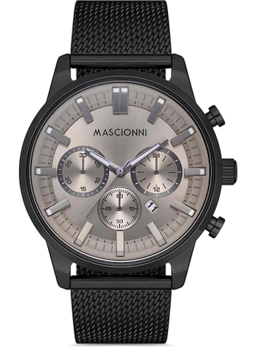 Mascionni M.1.1986M.05 Takvimli 45 mm Çelik-Hasır Kordon Analog Erkek Kol Saati