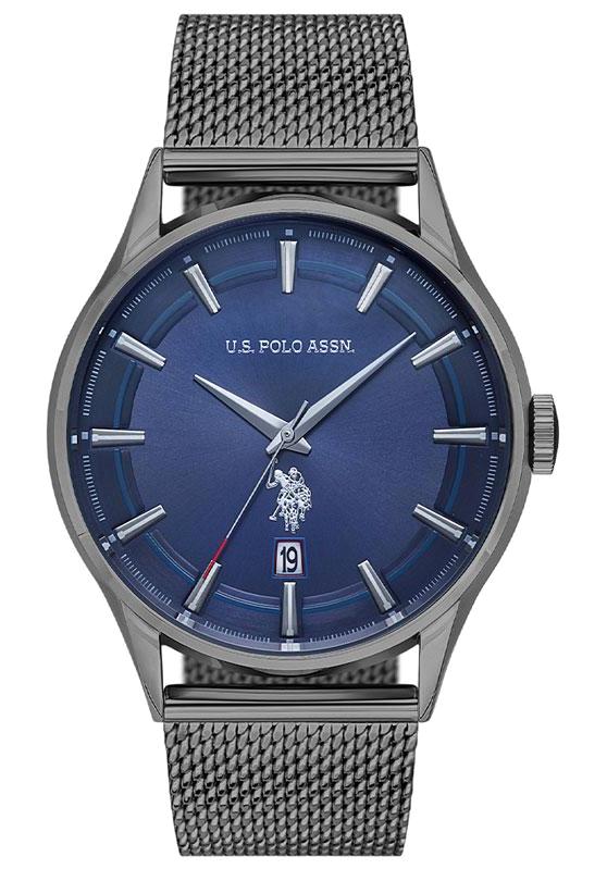 U.S. Polo Assn USPA1013-04 Takvimli 42 mm Antrasit Çelik Kordon Analog Erkek Kol Saati