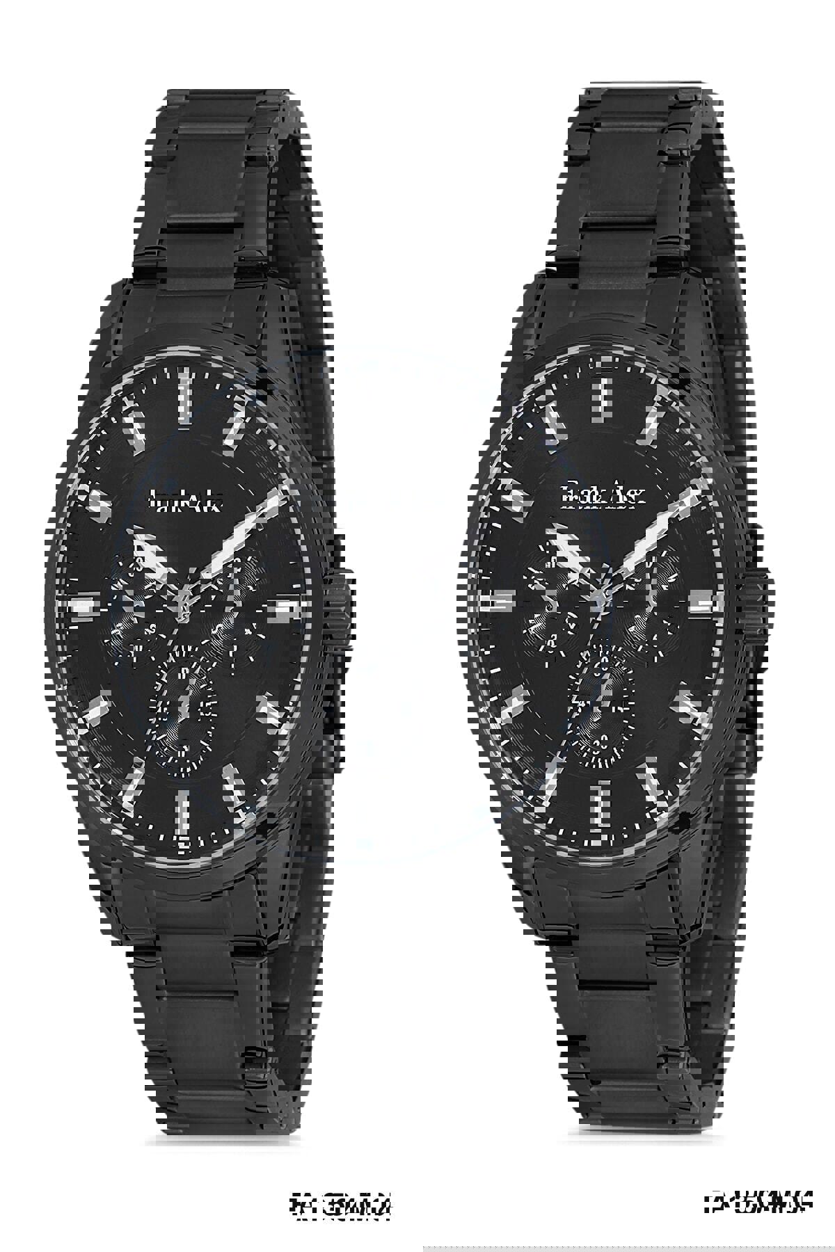 Frank Alex FA.FT.1.133 Takvimli 44 mm Siyah Metal Kordon Analog Erkek Kol Saati